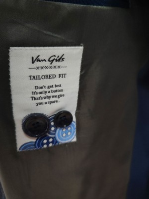  Мъжко елегантно сако в тъмносин цвят Van Gils