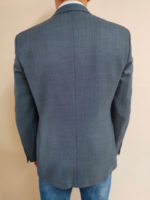  Елегантно мъжко сако в син цвят Van Gils