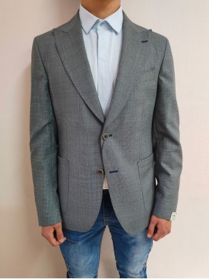  Елегантно мъжко сако в сив цвят Van Gils