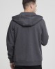 Мъжки изчистен суичър с цип Urban Classics charcoal Мъжки изчистен суичър с цип Urban Classics charcoal