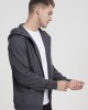 Мъжки изчистен суичър с цип Urban Classics charcoal Мъжки изчистен суичър с цип Urban Classics charcoal