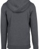 Мъжки изчистен суичър с цип Urban Classics charcoal Мъжки изчистен суичър с цип Urban Classics charcoal