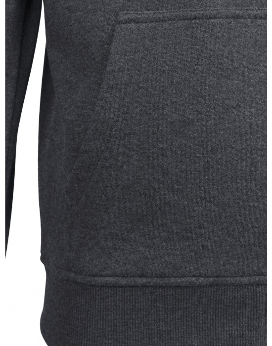 Мъжки изчистен суичър с цип Urban Classics charcoal Мъжки изчистен суичър с цип Urban Classics charcoal