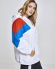 Дамски суичър в три цвята Urban Classics whtfireredbrightblue Дамски суичър в три цвята Urban Classics whtfireredbrightblue