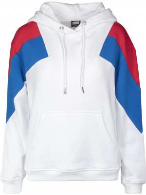 Дамски суичър в три цвята Urban Classics whtfireredbrightblue