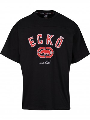 Мъжка тениска с квадратна кройка в черен цвят Ecko Unltd Boxy Cut red