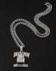 Death Row Records медальон в цвят сребро Death Row Records медальон в цвят сребро