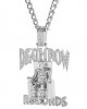 Death Row Records медальон в цвят сребро Death Row Records медальон в цвят сребро