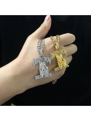 Death Row Records медальон в цвят злато