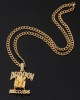 Death Row Records медальон в цвят злато Death Row Records медальон в цвят злато