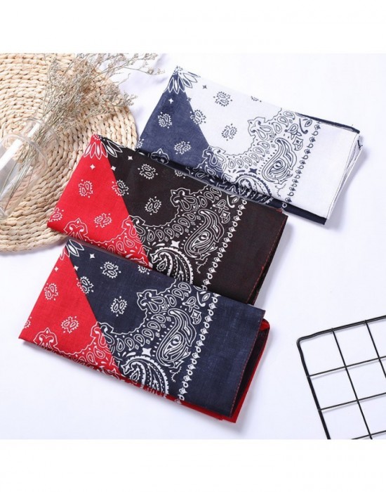 Кърпа за глава бандана HoodStyle Bandana двуцветна - тъмносиньо-червено Кърпа за глава бандана HoodStyle Bandana двуцветна - тъмносиньо-червено