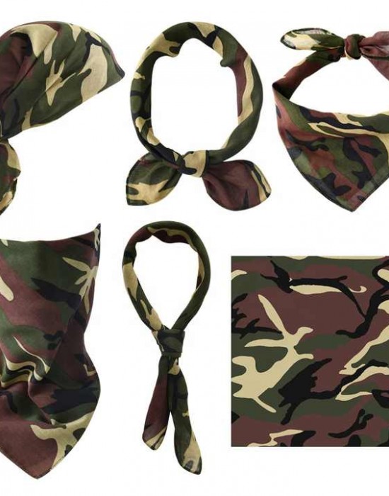 Кърпа за глава бандана HoodStyle Bandana в зелен камуфлаж