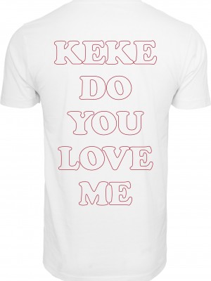 Мъжка тениска Mister Tee Keke Rose в бял цвят