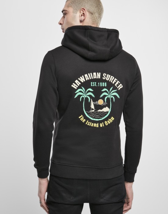 Дамски черен суичър Mister Tee Hawaiian Surfer