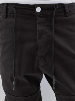 Мъжки спортен панталон в черно Just Rhyse Cargo Börge