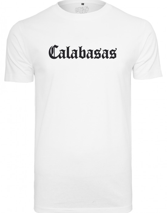 Мъжка тениска в бяло Turn Up Calabasas Мъжка тениска в бяло Turn Up Calabasas