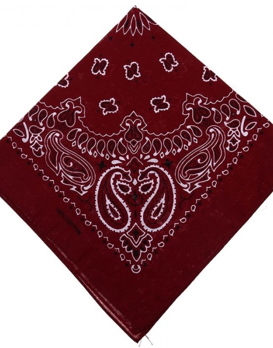 Кърпа за глава бандана HoodStyle NEW Bandana в тъмночервено Кърпа за глава бандана HoodStyle NEW Bandana в тъмночервено