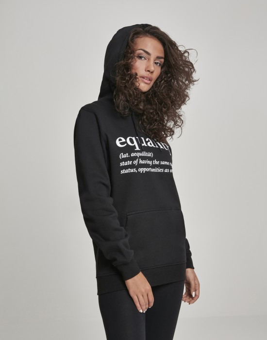 Дамски суичър Mister Tee Equality Definition в черен цвят
