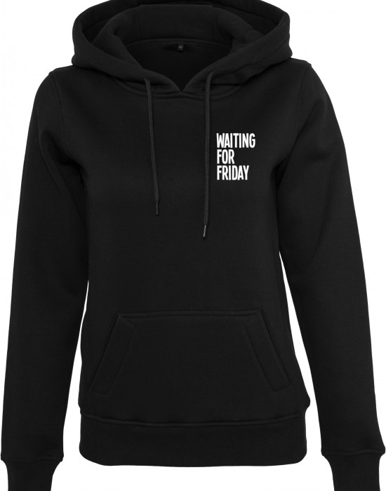Дамски суичър в черно Мister Tee Ladies Waiting For Friday Hoody