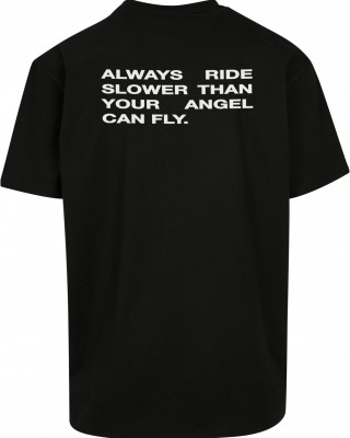 Мъжка тениска в черен цвят Mister Tee Moto GT Oversize