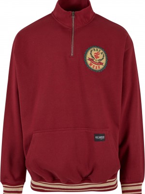 Суичър в цвят бордо Rocawear Duke Crewneck