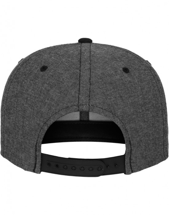 Шапка с козирка в цвят графит Chambray-Suede Snapback 