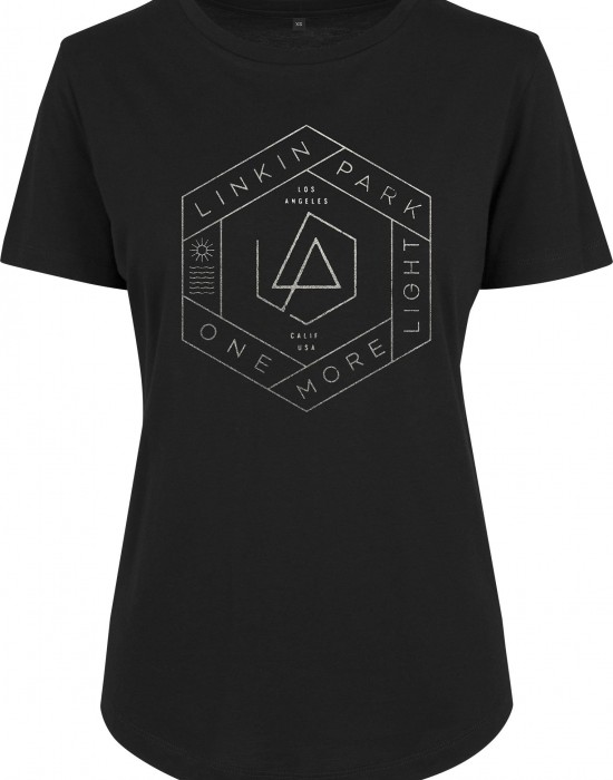 Дамска тениска Merchcode Linkin Park OML Fit blk/olive