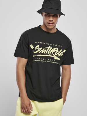 Мъжка тениска в черен цвят Southpole Short Sleeve Tee black 