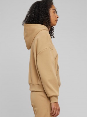 Дамски суичър в кафяво Urban Classics Ladies Cozy Oversized