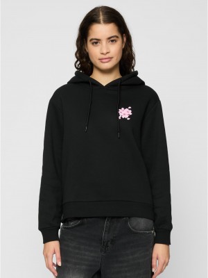 Дамски суичър в черно Miss Tee Self Love Club 