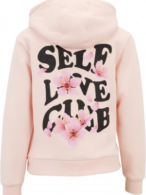 Дамски суичър в розово Miss Tee Self Love Club