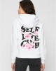 Дамски суичър в бяло Miss Tee Self Love Club Дамски суичър в бяло Miss Tee Self Love Club