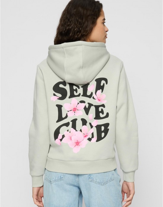 Дамски суичър в сив цвят Miss Tee Self Love Club Дамски суичър в сив цвят Miss Tee Self Love Club