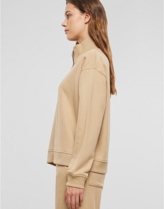 Дамски суичър в бежово Urban Classics Terry Troyer Дамски суичър в бежово Urban Classics Terry Troyer