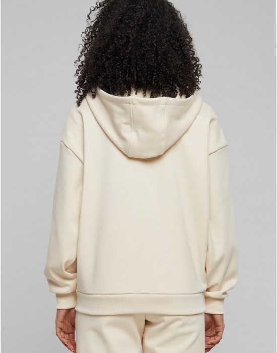 Дамски суичър в цвят пясък Urban Classics Cozy Oversized Zip Дамски суичър в цвят пясък Urban Classics Cozy Oversized Zip