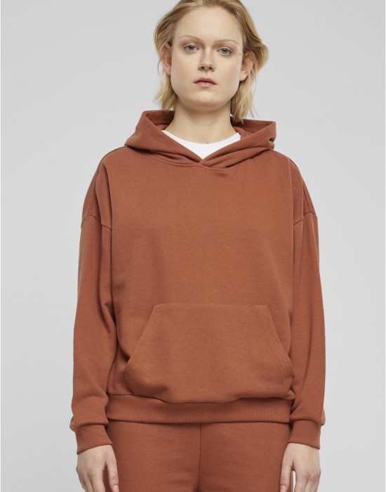 Дамски суичър в кафяво Urban Classics Terry Oversized Дамски суичър в кафяво Urban Classics Terry Oversized