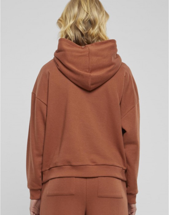 Дамски суичър в кафяво Urban Classics Terry Oversized Дамски суичър в кафяво Urban Classics Terry Oversized