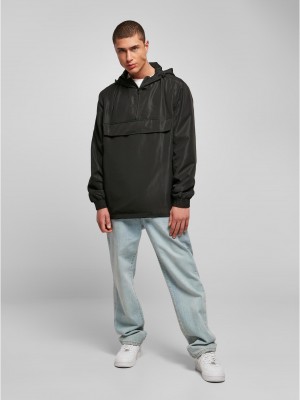 Мъжка ветровка в черно Urban Classics Recycled Basic