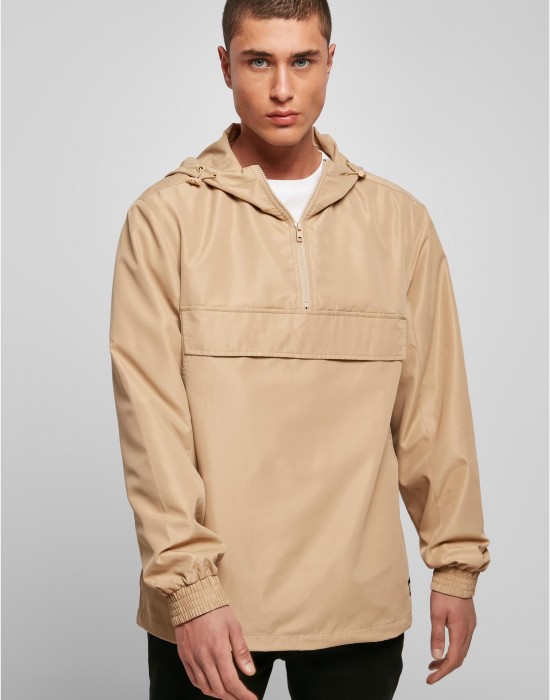 Мъжка ветровка в бежово Urban Classics Recycled Basic Мъжка ветровка в бежово Urban Classics Recycled Basic