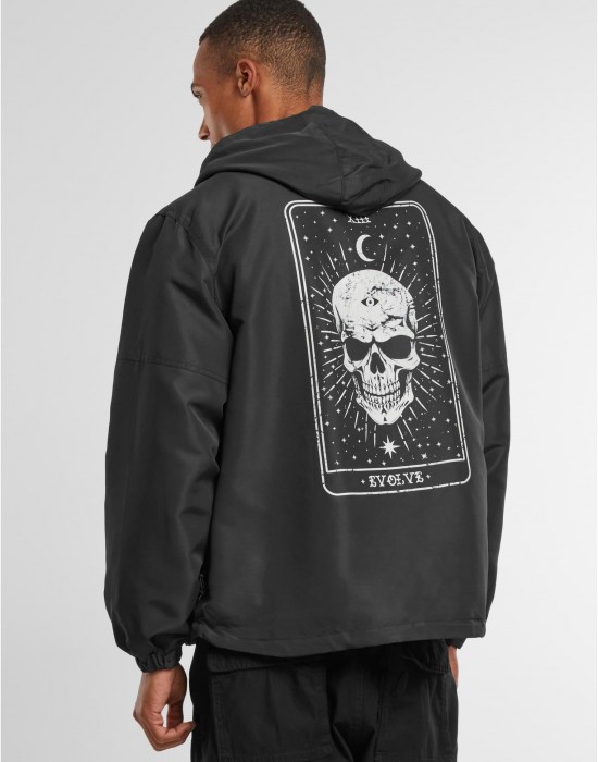 Мъжка ветровка в черно Mister Tee Evolve Skull Мъжка ветровка в черно Mister Tee Evolve Skull