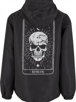 Мъжка ветровка в черно Mister Tee Evolve Skull