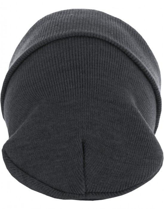 Бийни шапка в цвят графит Beanie Basic Flap Long Version h.char Бийни шапка в цвят графит Beanie Basic Flap Long Version h.char
