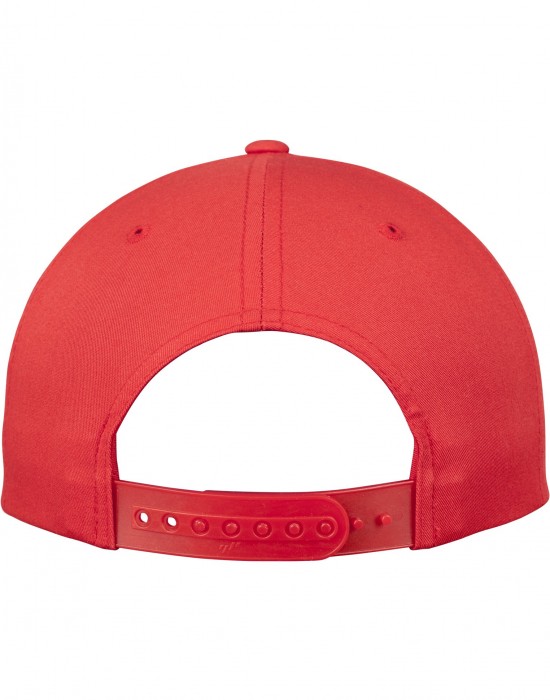 Шапка с козирка в червено Unstructured 5-Panel Snapback