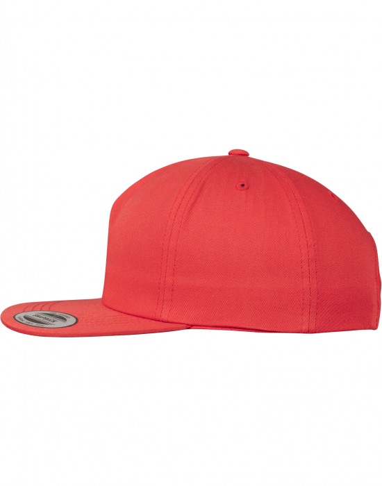 Шапка с козирка в червено Unstructured 5-Panel Snapback