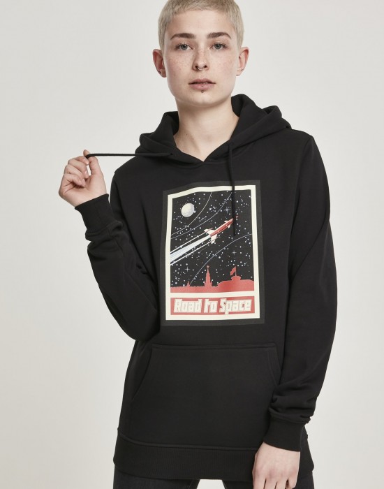 Дамски суичър Mister Tee Road To Space в черен цвят Дамски суичър Mister Tee Road To Space в черен цвят