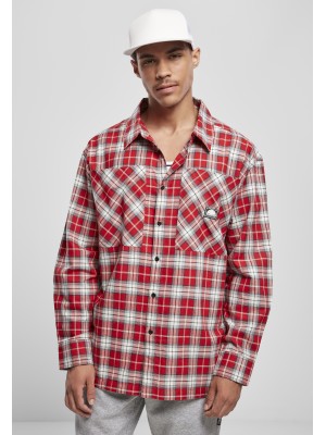 Мъжка риза в червен цвят Spouthpole Checked Woven Shirt SP red 