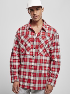 Мъжка риза в червен цвят Spouthpole Checked Woven Shirt SP red 