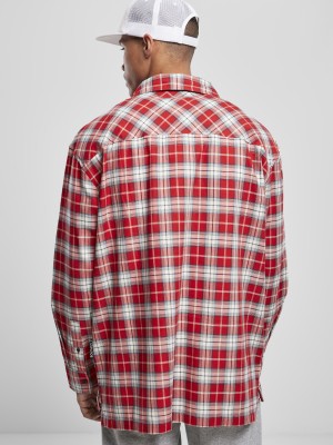 Мъжка риза в червен цвят Spouthpole Checked Woven Shirt SP red 