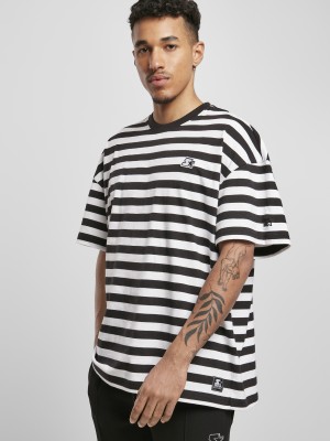 Мъжка тениска Starter Small Stripes Tee на черни и бели ивици