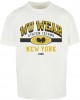 Мъжка тениска в бял цвят WU Wear Staten Island College Oversize Мъжка тениска в бял цвят WU Wear Staten Island College Oversize